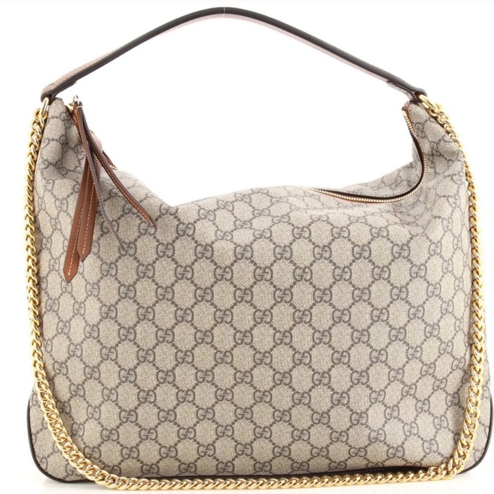 Gucci Chain Hobo GG Coated Canvas